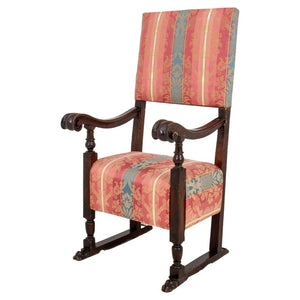 Italian Baroque Style Armchair, 19th Century (9370368540979)