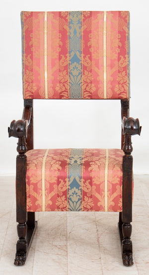 Italian Baroque Style Armchair, 19th Century (9370368540979)