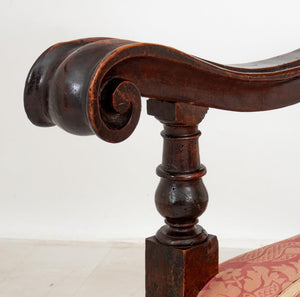 Italian Baroque Style Arm Chair, 19th C (8864991904051)