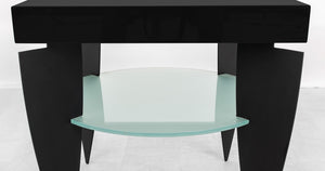 Post Modern Lacquer and Glass Occasional Table (8883664814387)