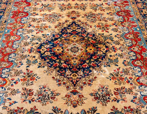 Persian Kirman Rug 8.8' x 6.8' (8988672131379)