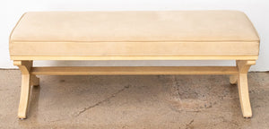 R & Y Augousti Art Deco Style Shagreen Bench (8886657515827)