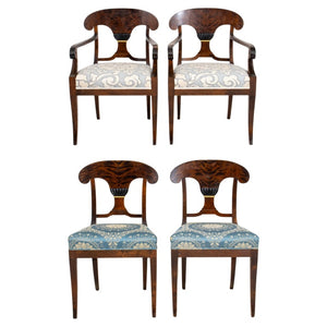 Danish Biedermeier Revival Chairs, 4 (9343311020339)