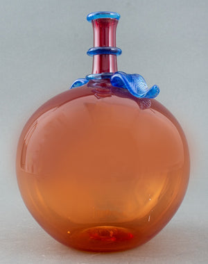 Robin Mix Amber Glass Vase, 1993 (8900213932339)