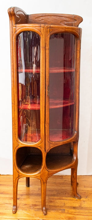 Serrurier Bovy Art Nouveau Corner Cabinet, c.1910 (8768172753203)