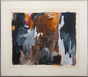 Andrew Jansons Abstract Gouache on Paper 1984 (8907576901939)