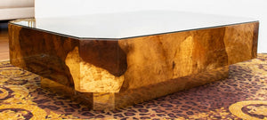 Karl Springer Lacquered Parchment Coffee Table (8770479096115)