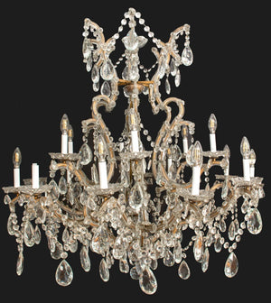 Marie Therese Cut Crystal 18 Light Chandelier (8928786415923)