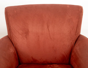 Profiles Suede Upholstered Club Chairs, Pair (8951139696947)