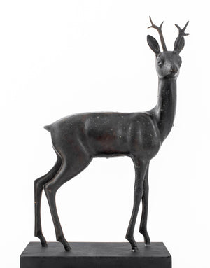 Grand Tour Style Stag Patinated Bronze Sculpture (8970193600819)