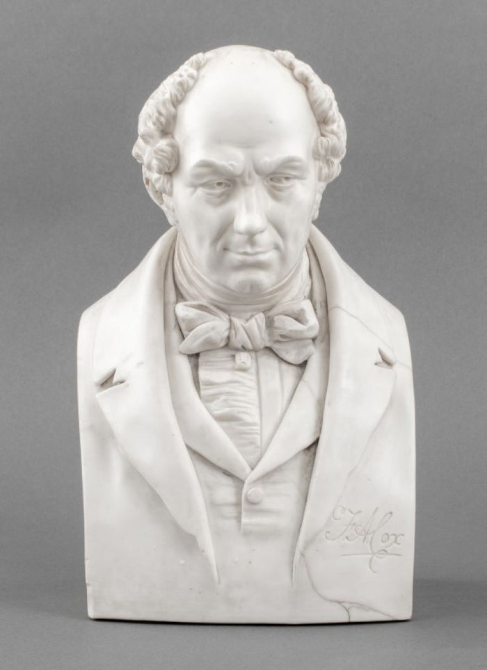 After Joseph Pitts, Parian Bust of F.A. Cox, 1854