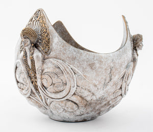 Erte "Trois Femmes" Bronze Bowl, 1990 (8889732825395)