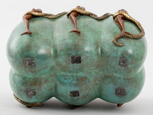 Erte "Eve" Patinated Bronze Bowl, 1989 (8889617875251)