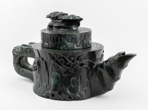 Chinese Monumental Nephrite Jade Teapot (8909082820915)