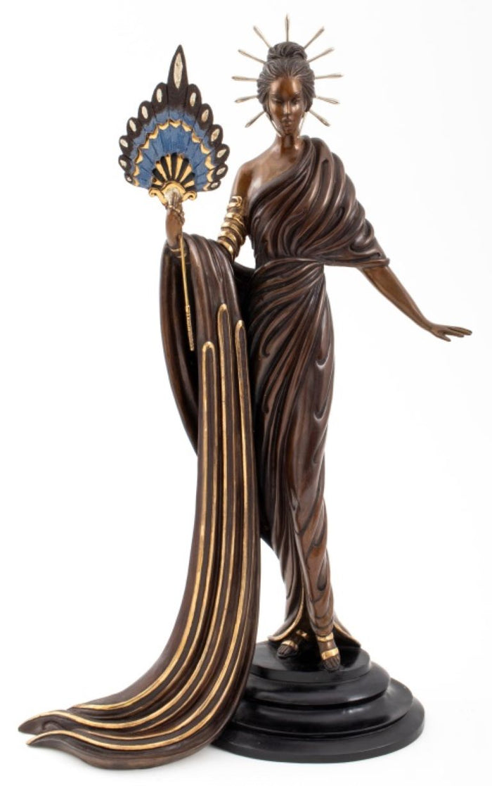 Erte "Aphrodite" Patinated Bronze Sculpture 1986