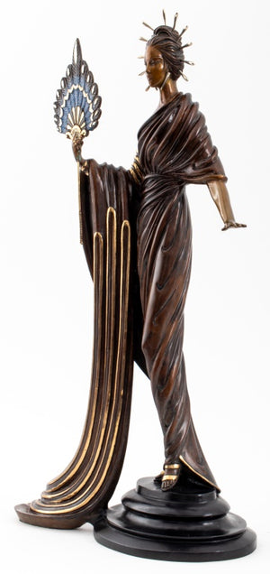 Erte "Aphrodite" Patinated Bronze Sculpture 1986 (8889588711731)