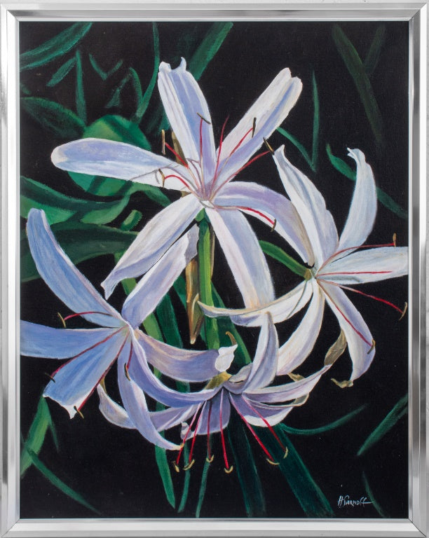 Harry Sarnoff "Swamp Lilies" Acrylic on Canvas