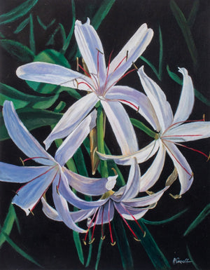 Harry Sarnoff "Swamp Lilies" Acrylic on Canvas (9182146167091)