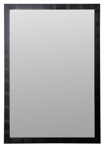 Black Lacquered Wooden Mirror