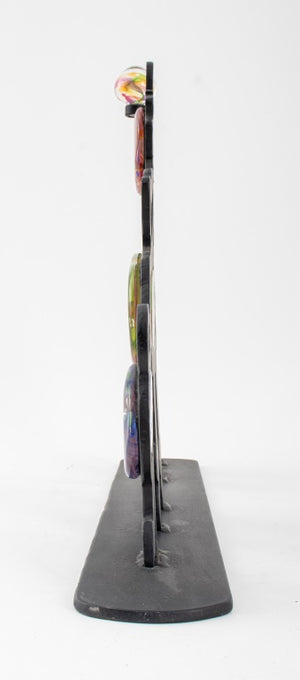 Smith Art Glass & Iron Figural Sculpture, 1997 (8868170465587)