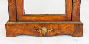 Victorian Marquetry Walnut Mirrored Cabinet (9032141242675)