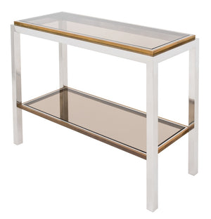 Willy Rizzo " Flamina" Two-Tier Console Table (8866507587891)
