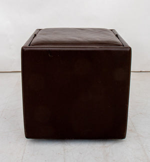 Contemporary Leather Tray Table Storage Ottoman (8886586638643)