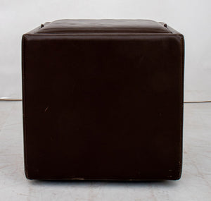 Contemporary Leather Tray Table Storage Ottoman (8886586638643)