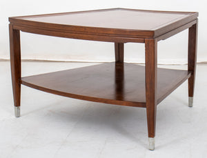 Mid-Century Modern 2 Tiered Wooden Side Table (8883221659955)