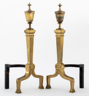 French Gilt Bronze Chenets, Pair (9187184673075)