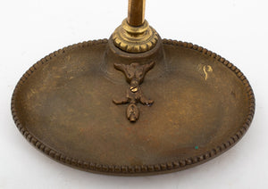 Five Piece Gilt Bronze Fireplace Tool Set (8880378773811)
