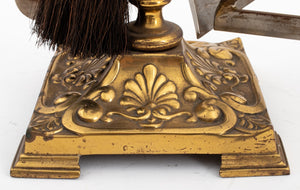 Five Piece Gilt Bronze Fireplace Tool Set (8880506601779)