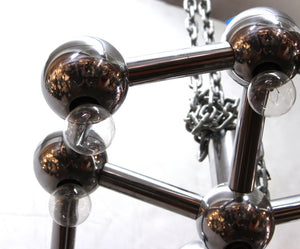 George Kovacs Molecular Style Chrome Chandelier (8972083921203)