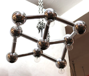 George Kovacs Molecular Style Chrome Chandelier (8972083921203)