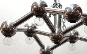 George Kovacs Molecular Style Chrome Chandelier (8972083921203)