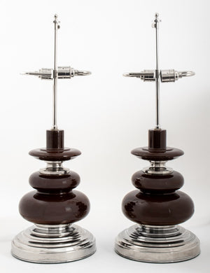 Pair of Spitzmiller Style Modern Ceramic Lamps (8895085773107)