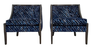 J. Robert Scott Lacquered Tub Chairs, Pair (8973976240435)