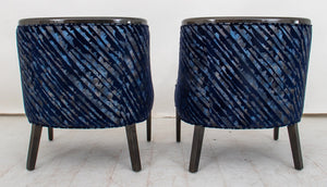 J. Robert Scott Lacquered Tub Chairs, Pair (8973976240435)