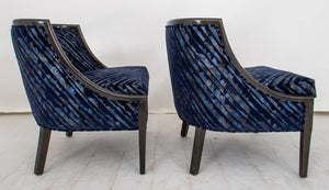 J. Robert Scott Lacquered Tub Chairs, Pair (8973976240435)