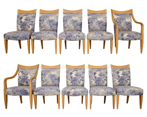 Donghia Upholstered Dining Chairs, 10