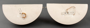 Ceramic Mid Century Modern Wall Sconce Lamps, 2 (8907457003827)