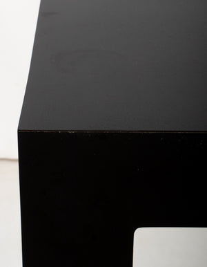 Minimalist Black Lacquer Console Table (9094887440691)