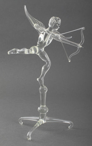 Clear Glass Cupid Figurine (8900309057843)