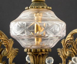 Spanish Vintage 5-Light Cut Crystal Chandelier (8948112490803)