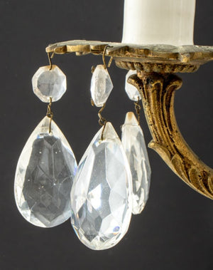 Spanish Vintage 5-Light Cut Crystal Chandelier (8948112490803)