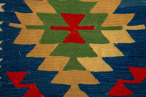 Turkish Kilim Rug, 3.4' x 2.8' (8988792586547)