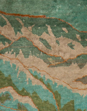Hereke Silk "Great Wall" Pictorial Rug 2.5' x 1.5' (8988800450867)