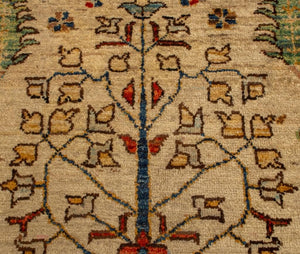 Turkish "Tree of Life" Prayer Rug, 4.1' x 2.9' (8988817195315)