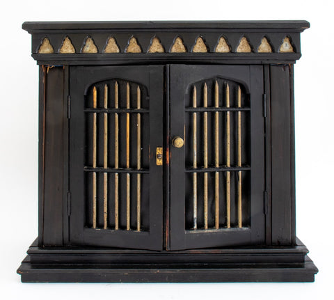 Gothic Revival Ebonized Diminutive Cabinet