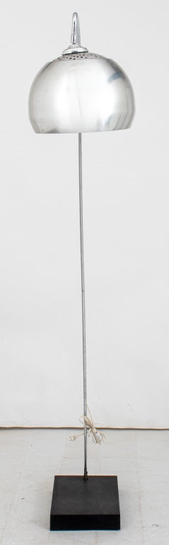 Modernist Chrome Arc Standing Floor Lamp (9032122728755)